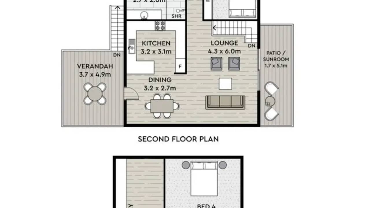 Furnished room in a share house