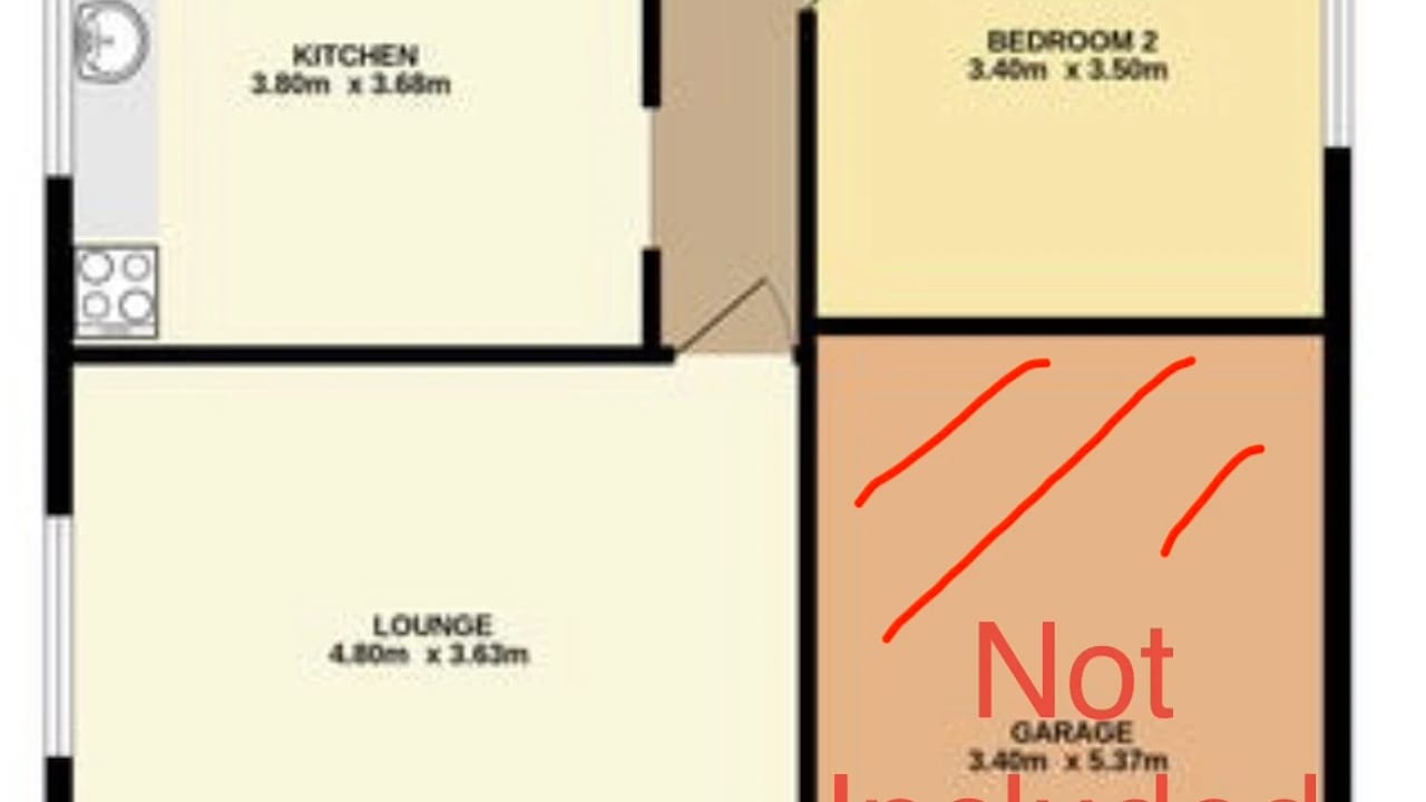 Whole property with 2 rooms for rent