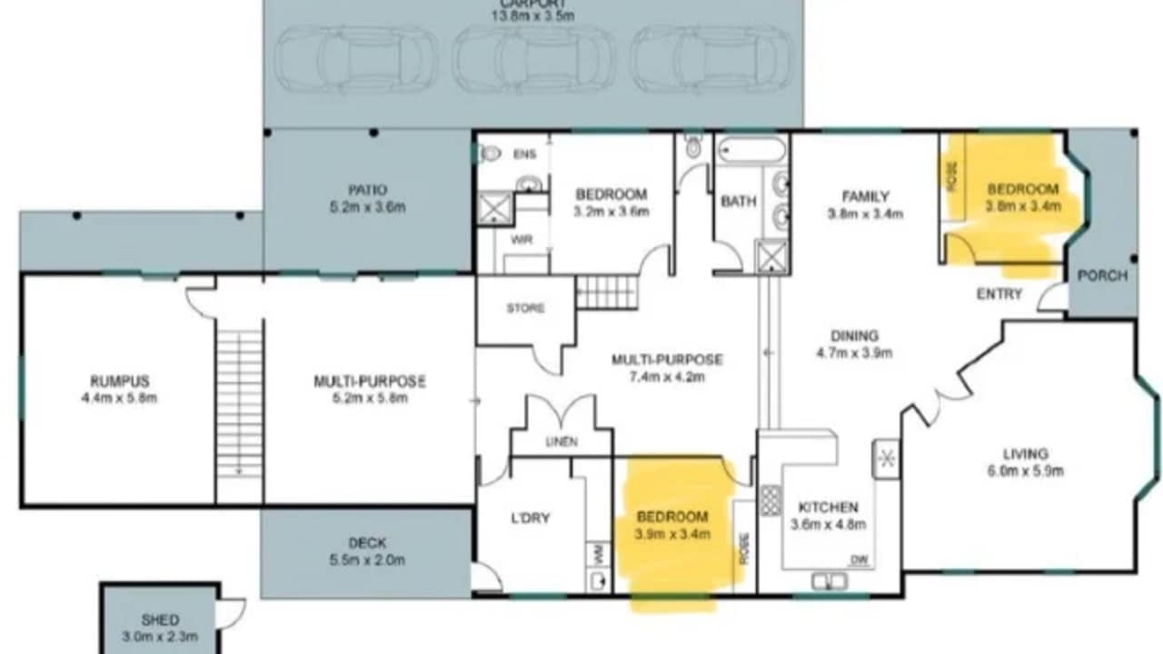 Unfurnished room in a share house