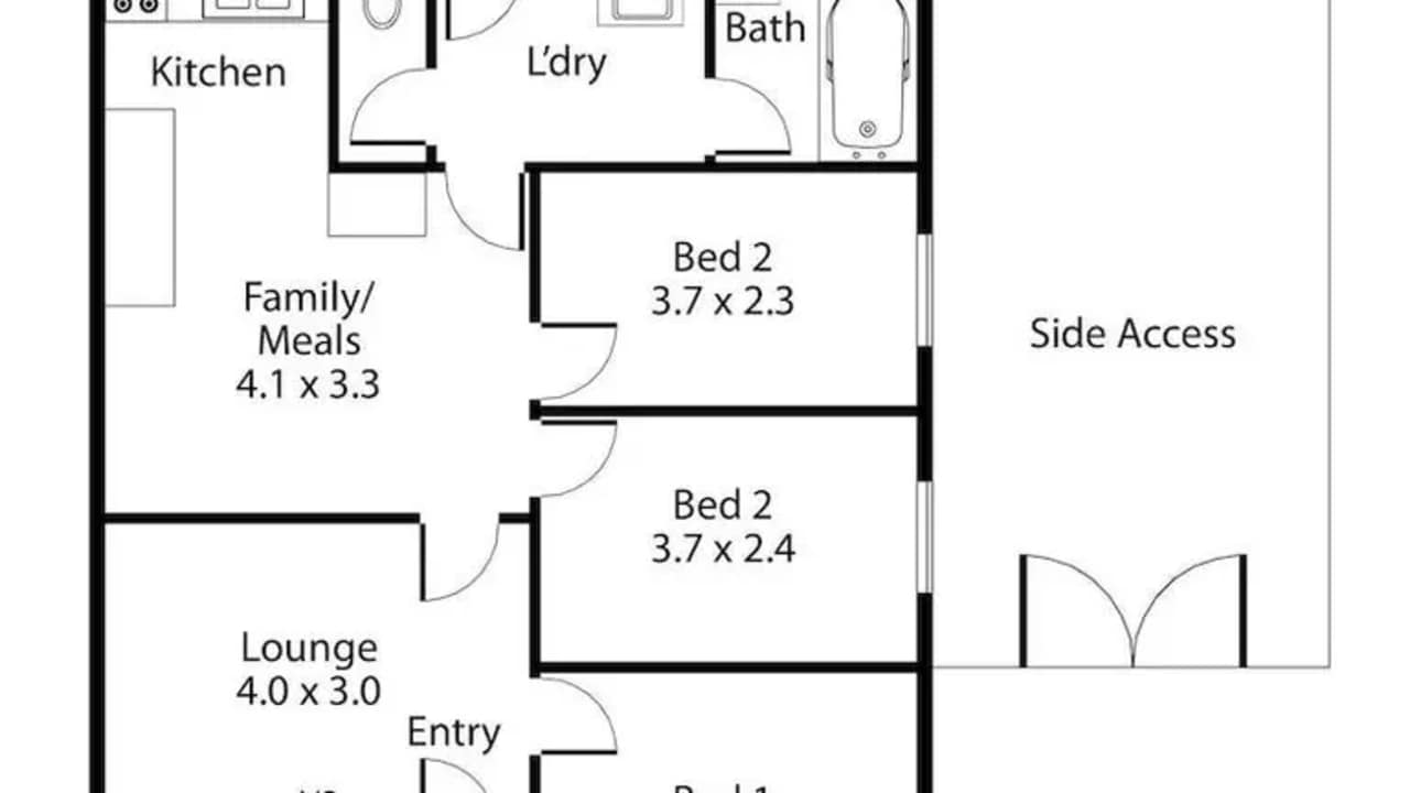 Unfurnished room in a share house