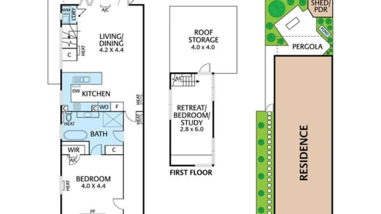 Unfurnished room in a share house