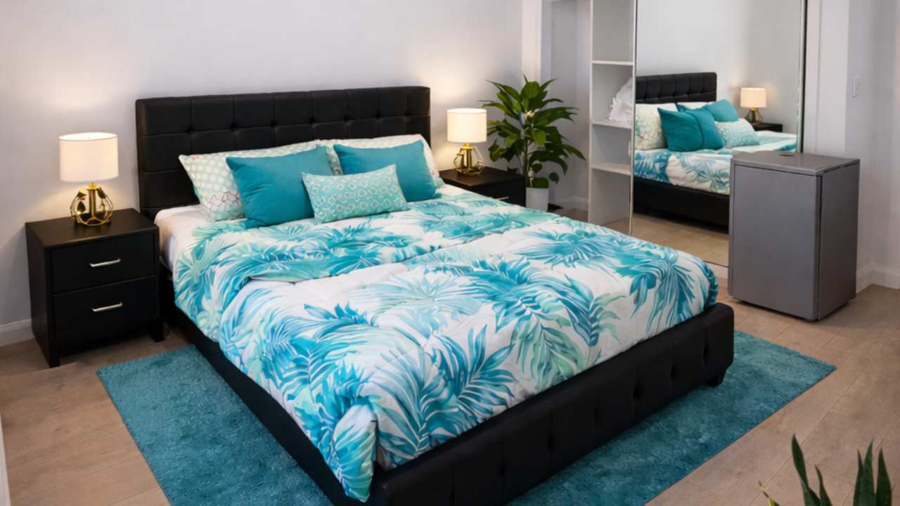 Room with own bathroom