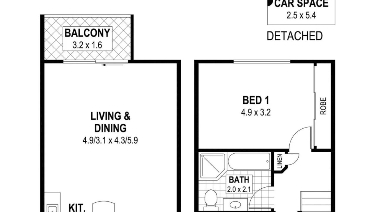 Furnished room in a share house