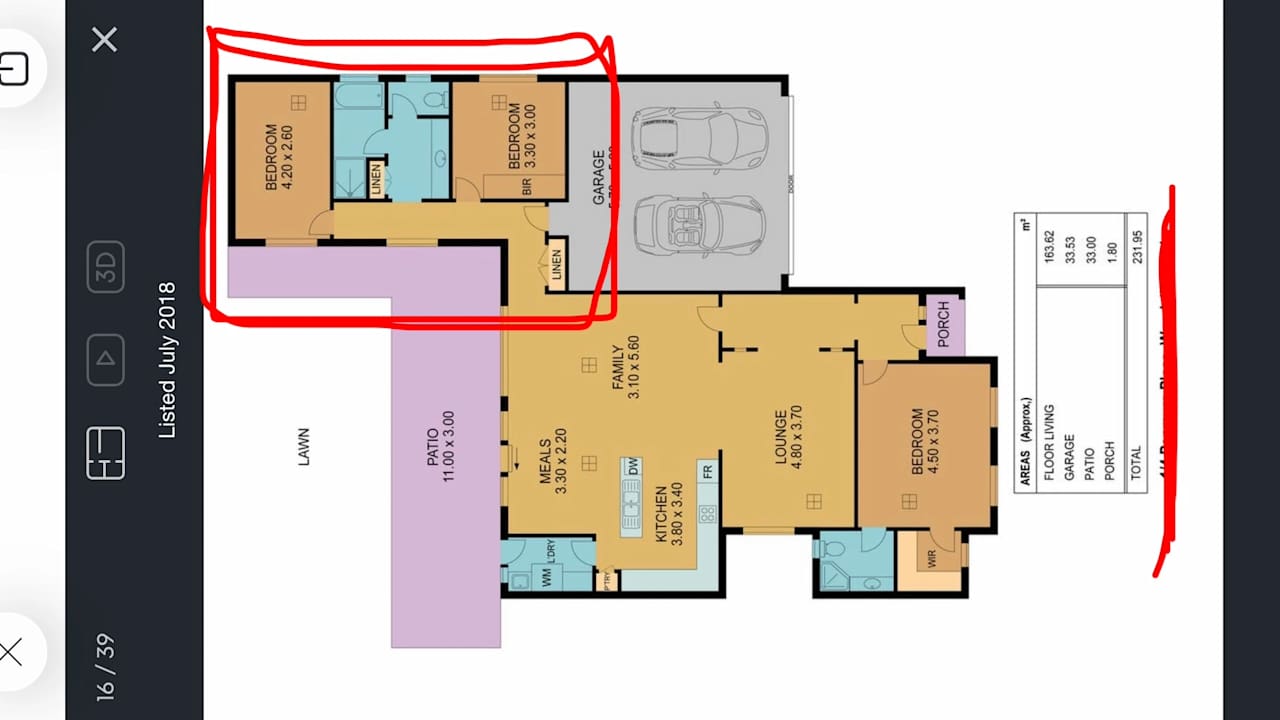 Unfurnished room with own bathroom