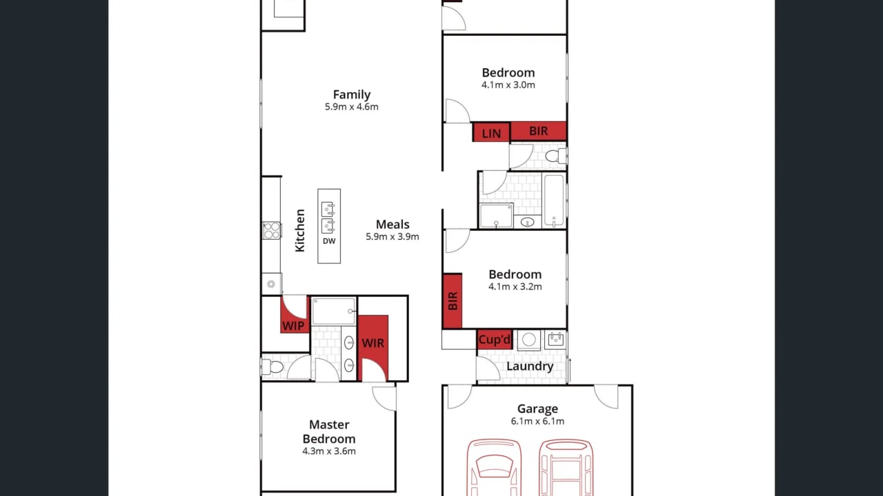 Unfurnished room in a share house